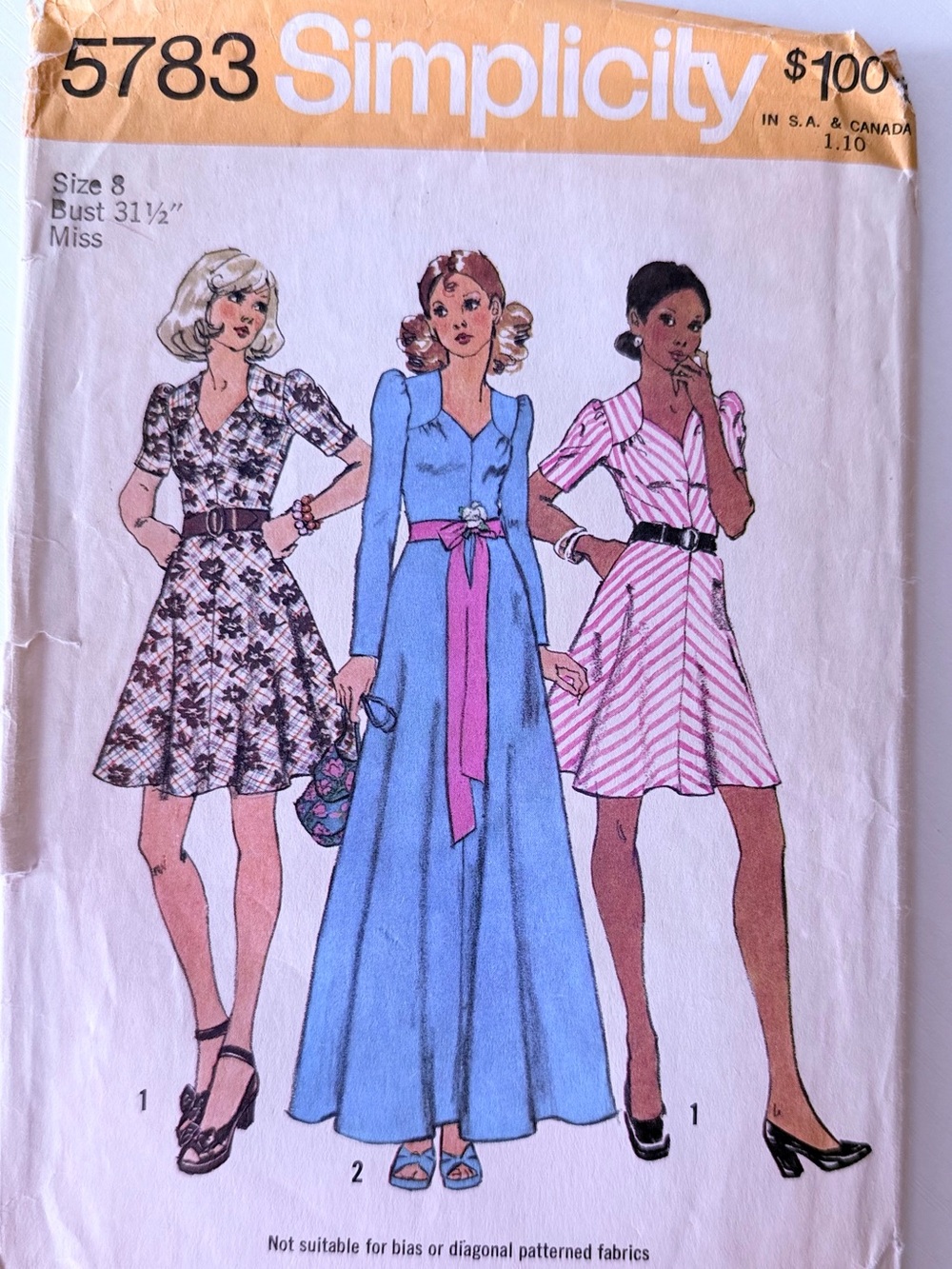 Uncut Simplicity pattern for dress in two lengths tunic & skirt 10,12,14,16&18 - Picture 11 of 16